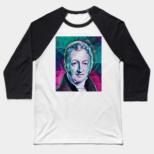 Thomas Robert Malthus Portrait | Thomas Robert Malthus Artwork 4 Baseball T-Shirt